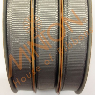 10mmx20yds Grosgrain Silver