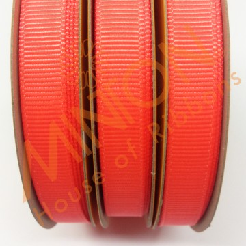 10mmx20yds Grosgrain Neon Orange