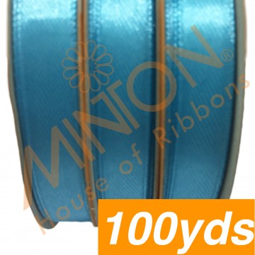 10mmx100yds SF Satin Turquoise Blue