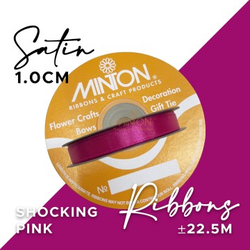 10mmx25yds SF Satin Shocking Pink