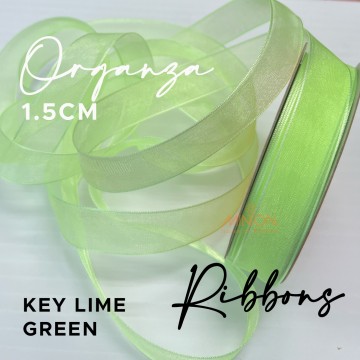 15mm Organza Ribbon Key Lime Pie