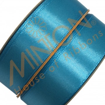 19mmx25yds SF Satin Turquoise Blue