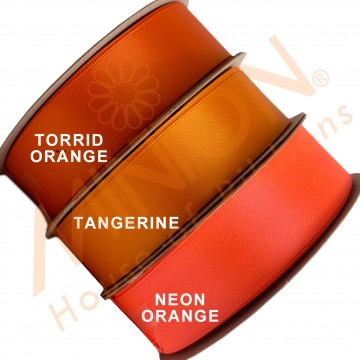 25mmx25yds*3pcs Orange Mates - Torrid Orange, Tangerine, Neon Orange