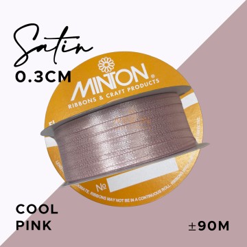 3mmx100yds Satin Cool Pink