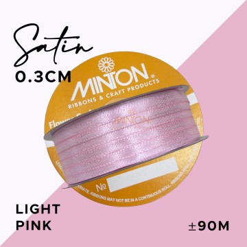 3mmx100yds Satin Light Pink