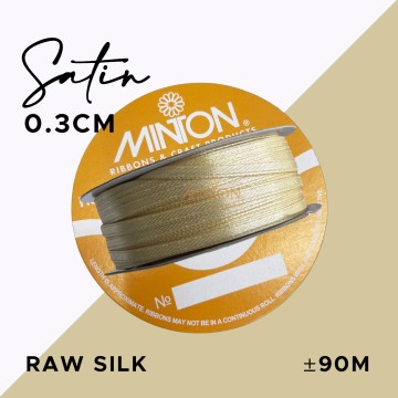 3mmx100yds Satin Raw Silk