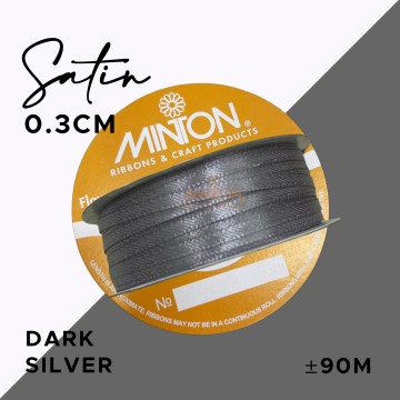 3mmx100yds Satin Dark Silver