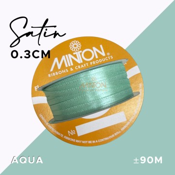 3mmx100yds Satin Aqua