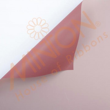 Duo Colour BOPP Plastic Wrapper, 58cmx58cmx20pieces Victorian Rose/Pink