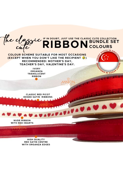 The Classic Cute Red/Ivory Colour Palette Bundle✨Mother's Day✨Baking✨Gift