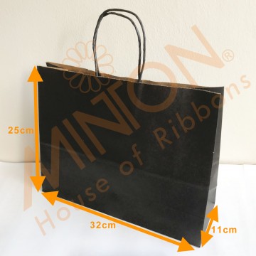 Paper Bag 32*25*11cm x 12pcs Black
