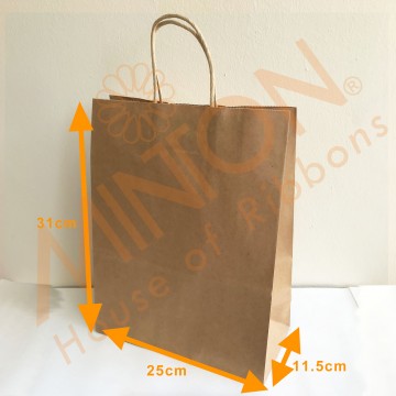 Paper Bag 25*31*11.5cm x 12pcs Kraft