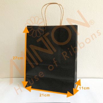 Paper Bag 21*27*11cm x 12pcs Black