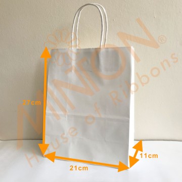 Paper Bag 21*27*11cm x 12pcs White