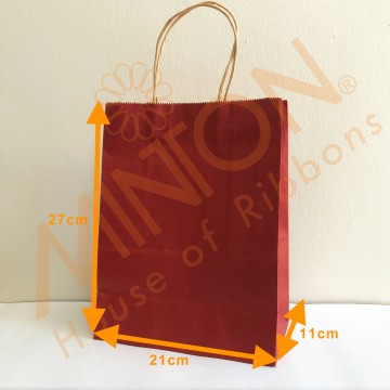 Paper Bag 21*27*11cm x 12pcs Red