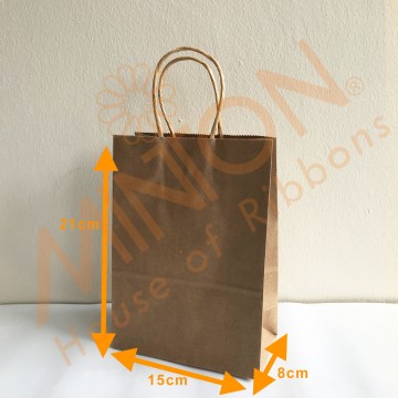 Paper Bag 15*21*8cm x 12pcs Kraft