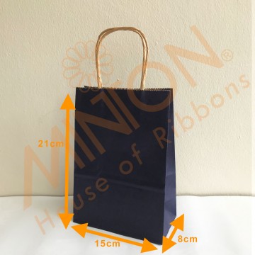 Paper Bag 15*21*8cm x 12pcs Navy