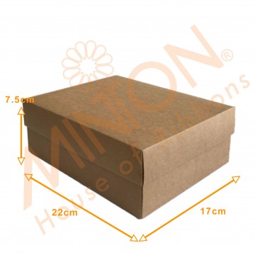 Box with Lid 22*17*7.5cm x 12pcs Kraft