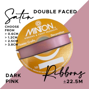 Double Faced Satin Ribbon Dark Pink (Click for more sizes)