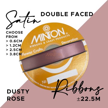 Double Faced Satin Ribbon Dusty Rose (Click for more sizes)