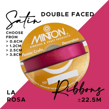 Double Faced Satin Ribbon La Rosa (Click for more sizes)