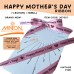 16mmx20yds Happy Mother's Day Ribbon Vintage Pink