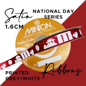 16mmx20yds SG60 Celebrating Singapore - Red Ribbon