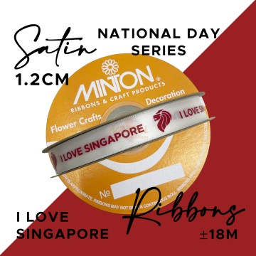 12mmx20yds I Love Singapore - White