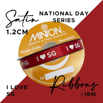 12mmx20yds I Heart SG - Red Ribbon