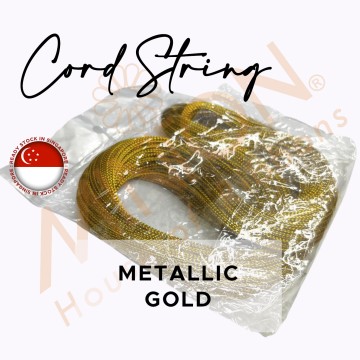 ~8spinx100yds Metallic Braid Cord String Dark Gold