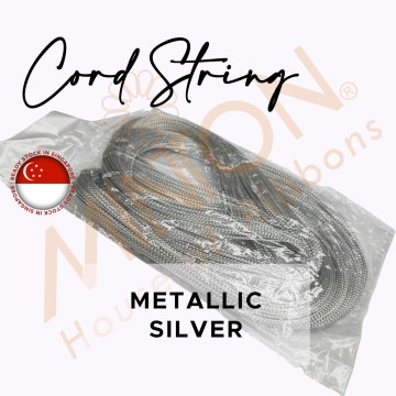 ~8spinx100yds Metallic Braid Cord String Silver
