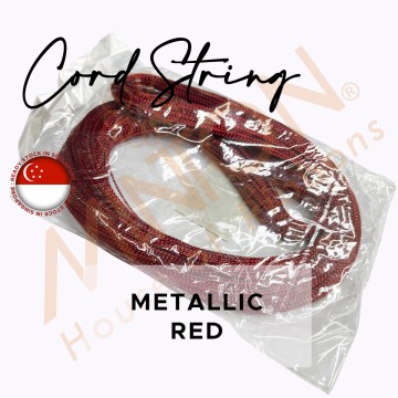 ~8spinx100yds Metallic Braid Cord String Red