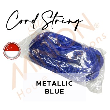 ~8spinx100yds Metallic Braid Cord String Electric Blue