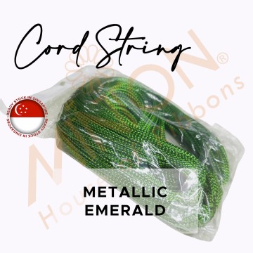 ~8spinx100yds Metallic Braid Cord String Emerald