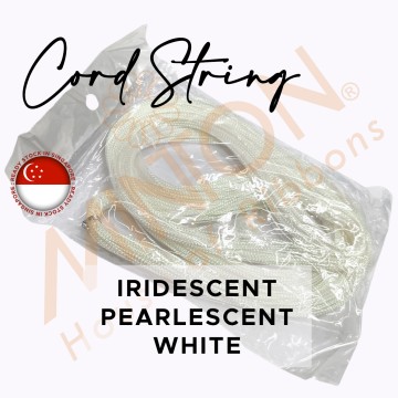 ~8spinx100yds Metallic Braid Cord String Iridescent/Pearlescent White