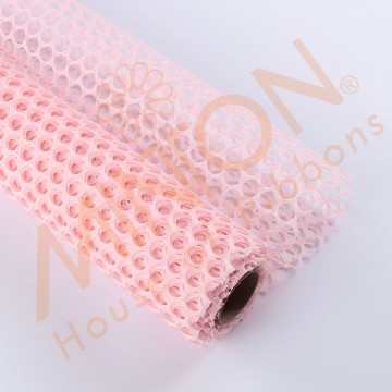 60cmx5yds Punchhole Mesh Light Pink